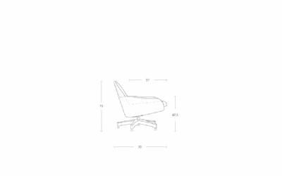 Dimensoes do produto poltrona db